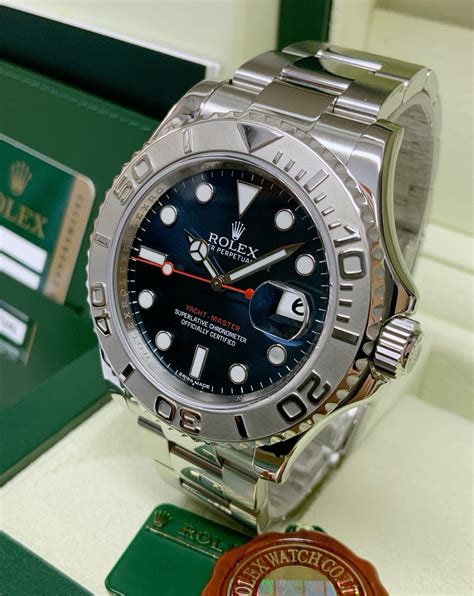 rolex yacht master blu oro|rolex yacht master 40 prices.